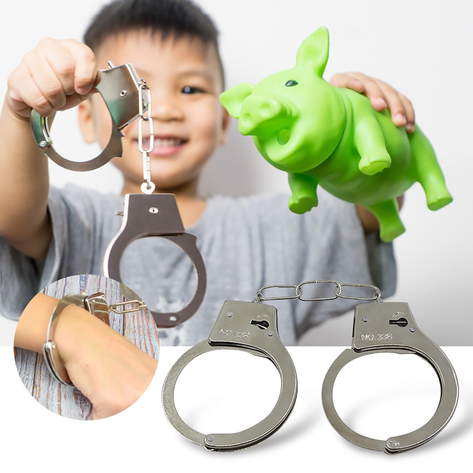 Tricky Handcuffs Toy Magic Props C..